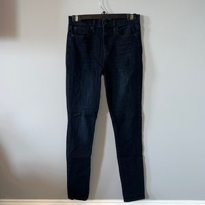 Dark Blue Wash GAP High Waisted Skinny Jeans